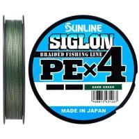 Плетёнка Sunline SiGLON PEx4 150м 2,0 (35 lb 0,242) Dark Green