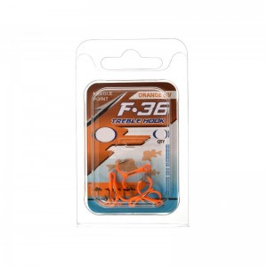 Крючок тройной F36 Treble Hook Orange UV №2 (5шт)