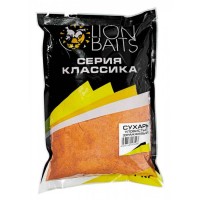 Сухарь не ароматизир. LION BAITS 1кг Оранжевый