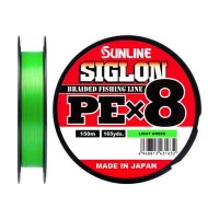 Плетёнка Sunline SiGLON PEx8 150м 1,0 (16 lb 0,171) Light Green