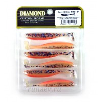 Виброхвост/твистер Diamond Easy Shiner PRO 3" #12 <упаковка>