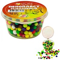 Пенопласт рыболовный микс LION BAITS 4-7мм 50мл Опарыш