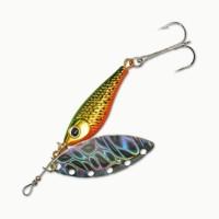 Блесна рыбка Grows Culture Silver Creek Spinner R 9гр Holo Green/Gold