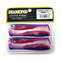 Виброхвост/твистер Diamond Shiner ШУМОВОЙ 4" PAL42 <упаковка>