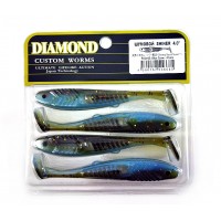 Виброхвост/твистер Diamond Shiner ШУМОВОЙ 4" PAL43 <упаковка>