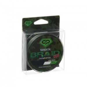 Шок-лидер CARP PRO Shock Braid PE X8 зеленый 25lb 50м 0.16