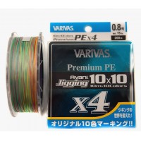 Плетёнка Varivas Avani Jigging 10x10 Premium x4 200м 0,185 21lb