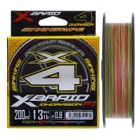 Плетёнка YGK X-Braid Braid OHDRAGON x4 200м 2,0 (28lb)