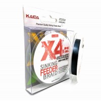 Плетёнка KAIDA Sinking Feeder Braid X4 PE 200м (0,12)