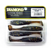 Виброхвост/твистер Diamond Shiner ШУМОВОЙ 5" PAL24 <упаковка>