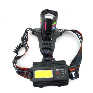 Фонарь налобный с выносным аккум. ZOOM HT-T1002