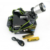 Фонарь налобный с выносным аккум. ZOOM HT-3193
