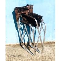 Кресло складное алюминиевое закрытая спинка (60х45х85)