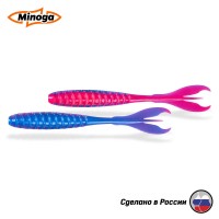 Виброхвост/твистер Minoga PULSAR 4,0" 6шт #114