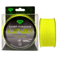 Леска CARP PRO Fluorocarbon Coated Fluo Yellow 1000м 0,286мм