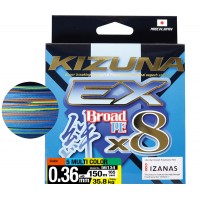 Плетёнка OWNER Kizuna X8 Broad PE multicolor 135м 0,15мм