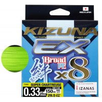 Плетёнка OWNER Kizuna X8 Broad PE super chartreuse 135м 0,17мм